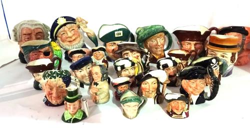 A large quantity of Royal Doulton and other character jugs, (qty).  S4M