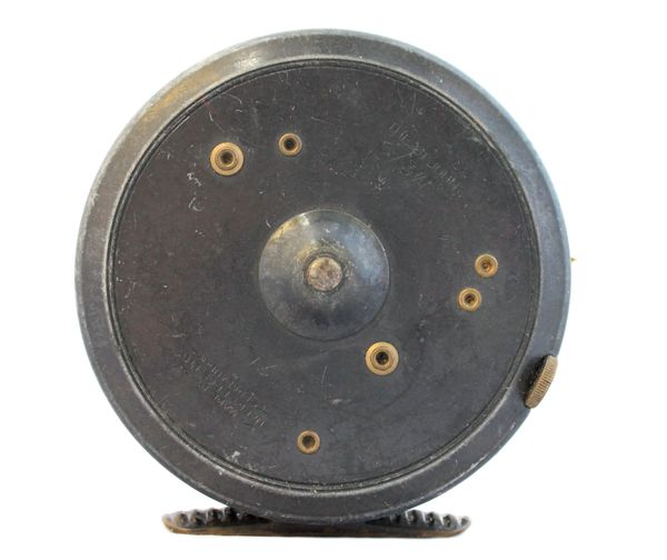 A Hardy 'The St John' 3 7/8 inch alloy fly reel. Illustrated