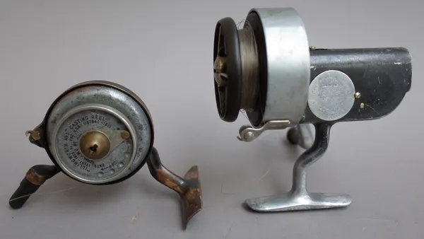 An Illingworth No 3 casting reel and an Altex mark 4 casting reel, (2)