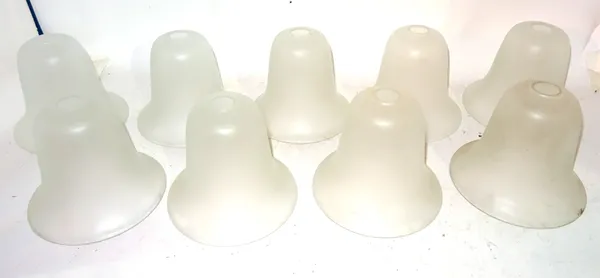 A group of twenty three 20th century frosted glass lamp shades, (20).  S3M