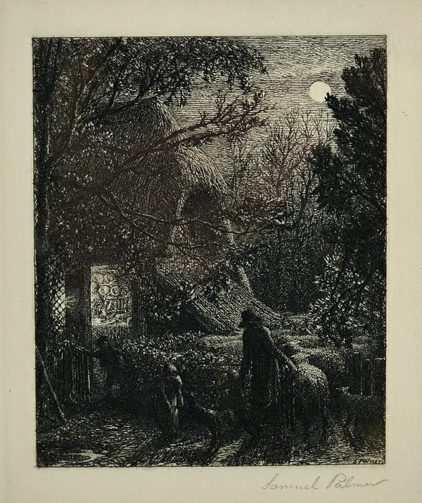 Samuel Palmer (1805-1881), Untitled, etching, signed, 12.5cm x 10cm. Illustrated.