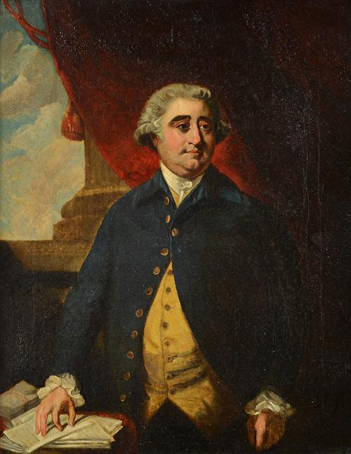 J. Shendon (18th/19th century), Portrait on a gentleman, oil on canvas, bears inscription and date 1790 on reverse, 44cm x 35cm. Illustrated. Amendmen