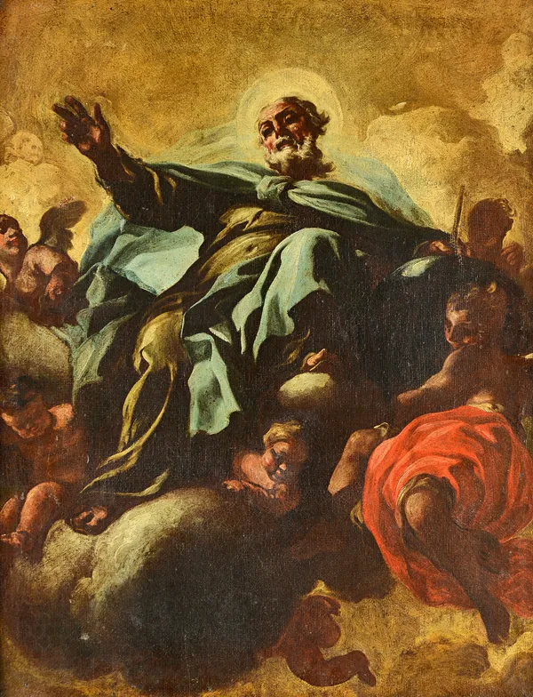 Lorenzo de Caro (1719-1777), God the Father, oil on canvas, 61.5cm x 48cm. Illustrated. Provenance: Christies, February 18th 1998, lot 17