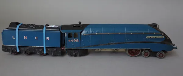 A Hornby OO gauge locomotive and tender 'Sir Nigel Gresley', (a.f.).