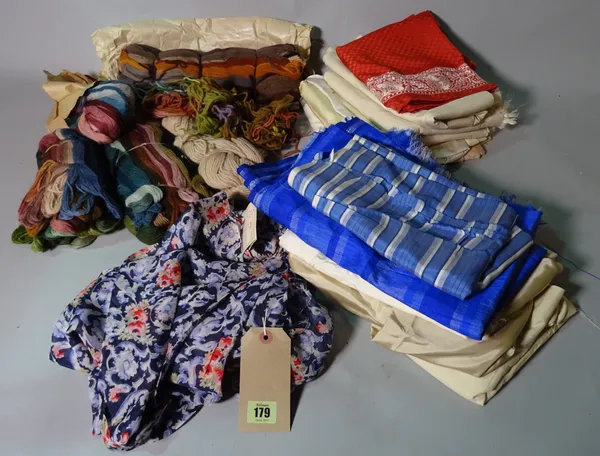 A quantity of mostly 20th century silk samples of various patterns and design, (qty).