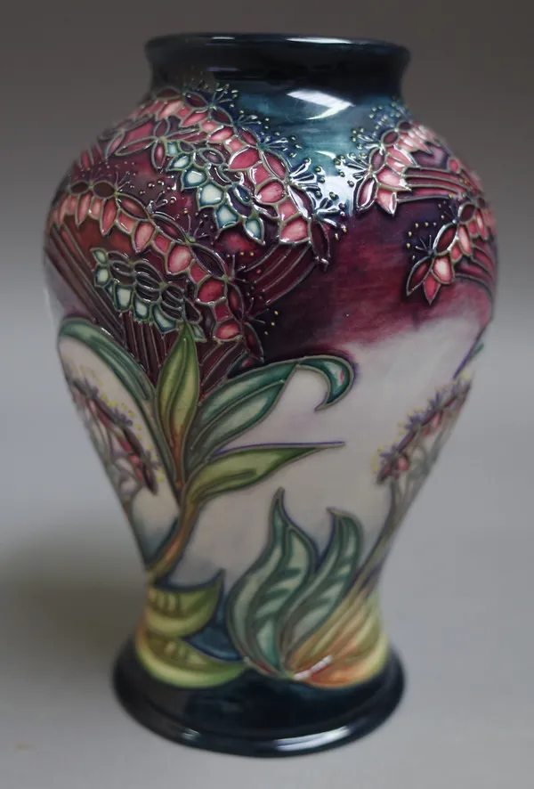 A Moorcroft vase, 'Gypsy', circa. 2011, designed by Rachel Bishop, 15.5cm high.