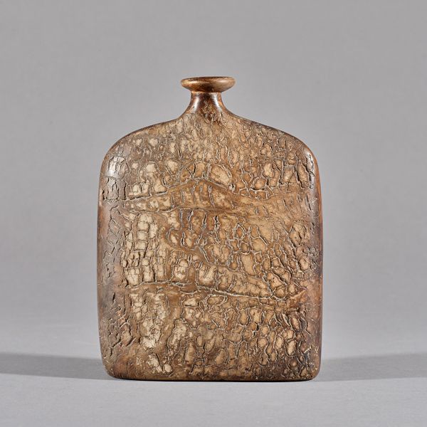 Peter Hayes (born 1946); an earthenware flask, 19cm high. DDS Illustrated.