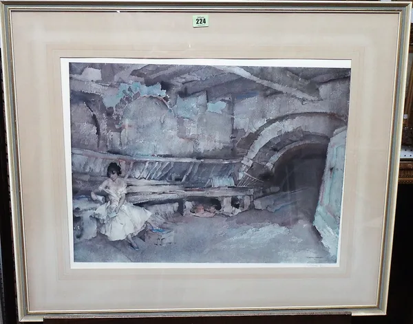 Sir William Russell Flint (1880-1969), Secret Retreat, colour print, signed in pencil, with blindstamp, 45cm x 59cm.