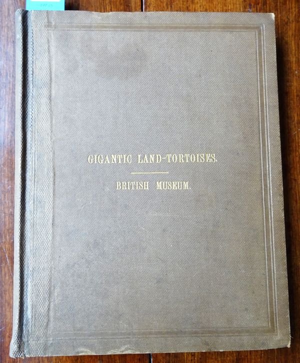 GUNTHER (ACLG.)  The Gigantic Land-Tortoises (Living and Extinct) in the Collection of the British Museum.  55 lithographed plates; original gilt-lett