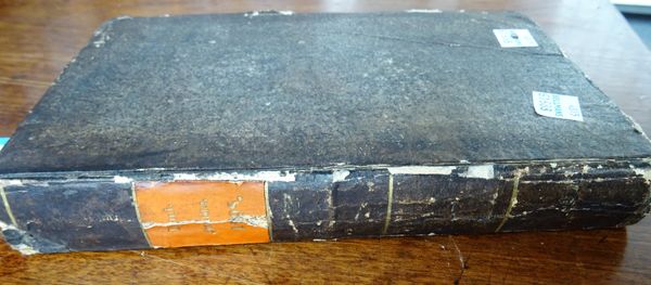 KANT (Immanuel)  Der Streit der Faculaeten in drey Abschnitten. contemp. leather with orange spine label. Konigsberg, 1798.