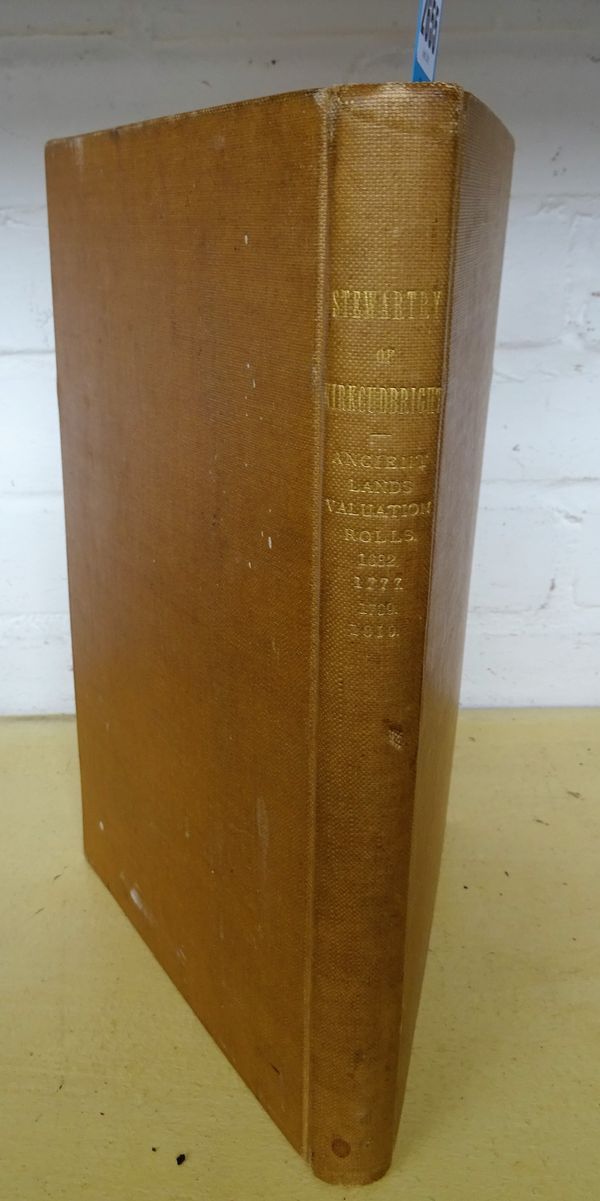 (COMMISSIONERS OF SUPPLY)   An Exact Copy of the Antient Valuation Roll of the Stewartry of Kirkcudbright. retoured to Exchequer 15th. July 1642 also,