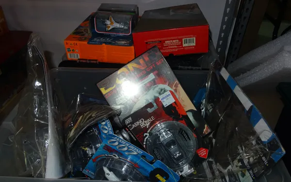 Toys, including; James Bond 007, some boxed including Corgi and others, (qty).