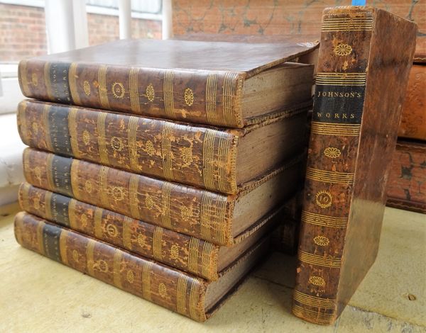 JOHNSON (S.)  The Works of Samuel Johnson  . . .  new edition, 12 vols. With an Essay on His Life  . . .  by Arthur Murphy, Esq. portrait frontis.; co