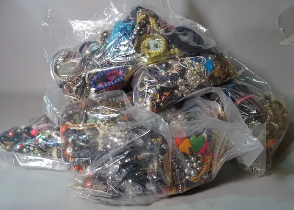 A quantity of mixed 20th century costume jewellery, (qty).