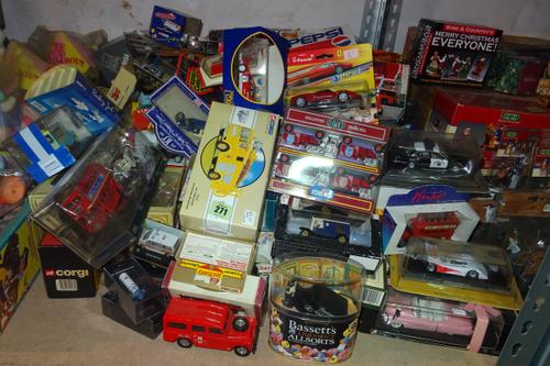 Toys, including; mainly die-cast boxed vehicles, advertising interest, Pepsi, Tetley, Cadburys and others, (qty.).