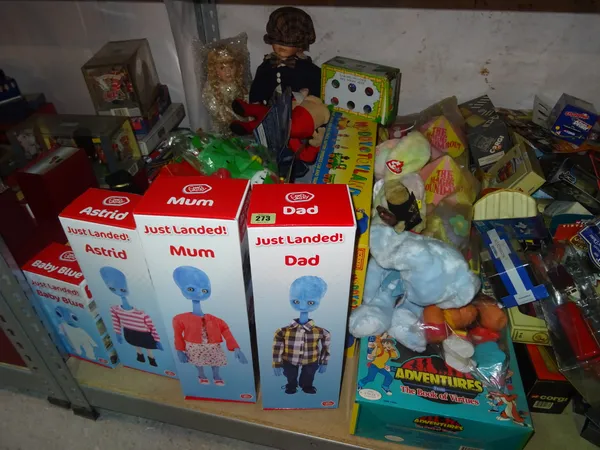 Toys, a large quantity of modern children's toys, some boxed 'Noddy', Chad Valley and sundry, (qty).).