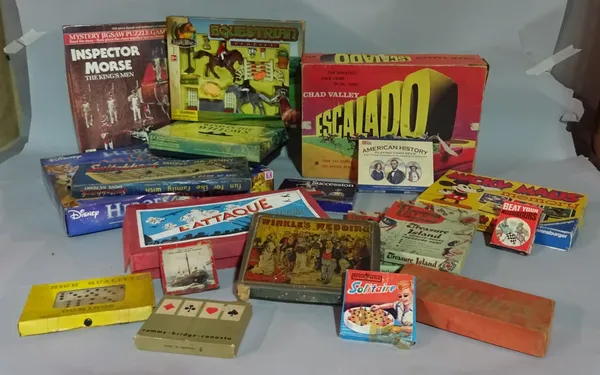 Toys, comprising; mainly modern boxed games, including 'L'attaque'. (qty).