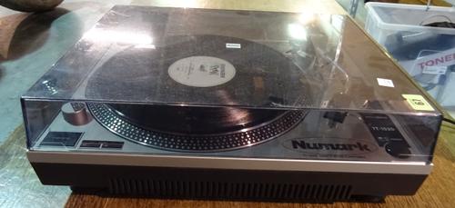 Numark TT 1520; a pair of record decks, together with a pair of Peavey PA speakers, (4).