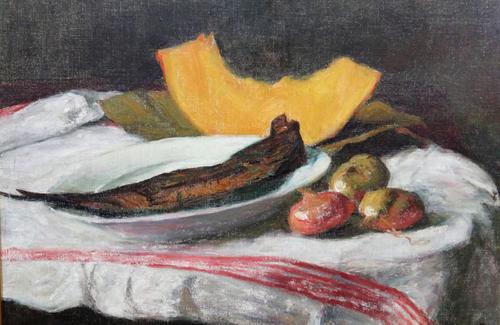 Attributed to Joseph Milner Kite (British, 1862-1946), Still life, oil on canvas, bears a signature, 36.5cm x 53.5cm.