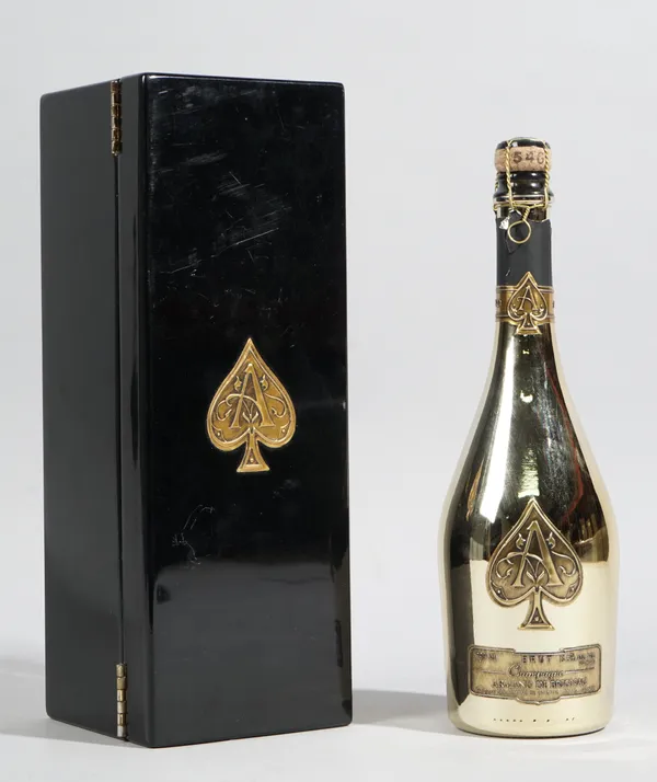 One bottle of Armand De Brignac Brut Champagne 'Ace of Spades', cased, (a.f).