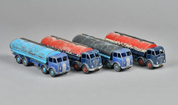 Four Dinky Foden petrol tankers, (4).