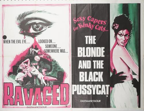 FILM POSTERS, X-RATED:  a group of five UK Quad posters, loose sheets, including 'House of Pleasure', Miracle Films, (1969) starring Terry Torday,: 'T