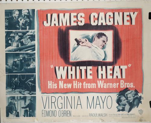 FILM POSTERS:  'REACH FOR THE SKY' (1956) AND 'WHITE HEAT (1949):  a pair of posters, linen backed, 'Reach for The Sky', US. One Sheet, (1956) The Ran