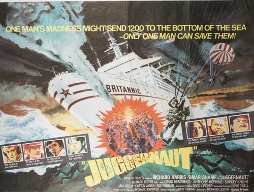 FILM POSTERS, DISASTER MOVIES:  a group of six UK Quad posters, loose sheets, including ' The Hindenburg', Universal Pictures, (1975): 'Twister', Univ