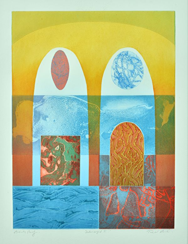 Trevor Price (20th century), Submerged I; Submerged II; Submerged III; Submerged IV; a set of four colour prints, all signed, inscribed and numbered,