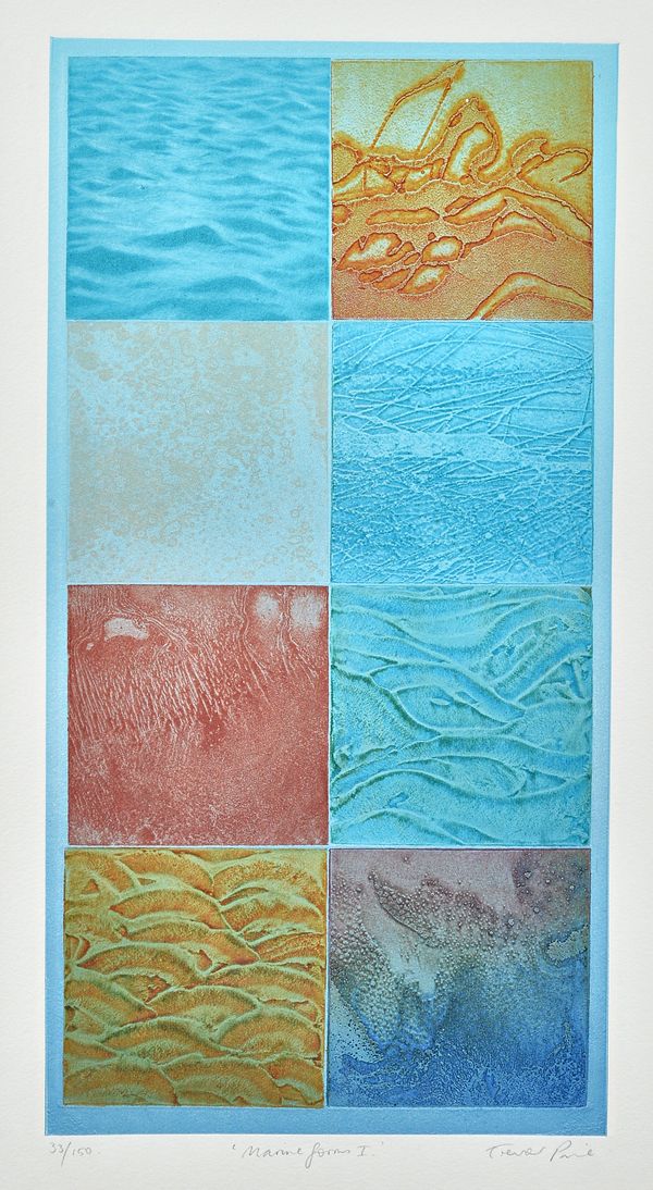 Trevor Price (20th century), Marine Forms I; Marine Forms II; Marine Forms III; Marine Forms IV, a set of four colour prints, all signed, inscribed an