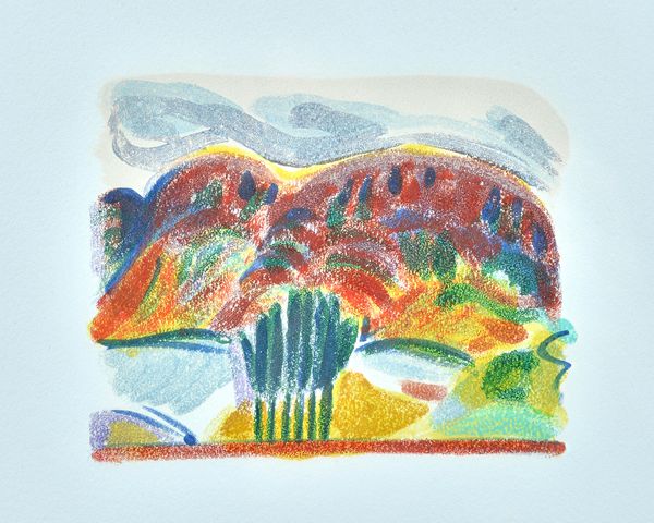 Thirza Kotzen (contemporary), Lake District II, Lake District IV, Lake District V; Lake District VI, four colour lithographs, all inscribed and number