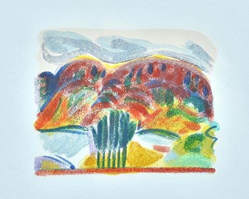 Thirza Kotzen (contemporary), Lake District II, Lake District IV, Lake District V; Lake District VI, four colour lithographs, all inscribed and number