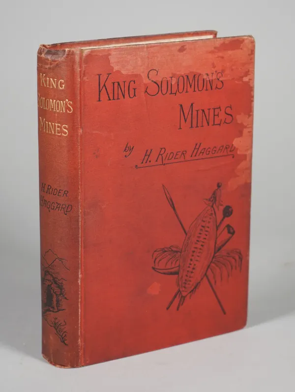 RIDER HAGGARD, Henry (1856-1925).  King Solomon's Mines. London: Cassell & Company, Limited, [?September] 1885. 8vo (188 x 130mm). Half title, folding