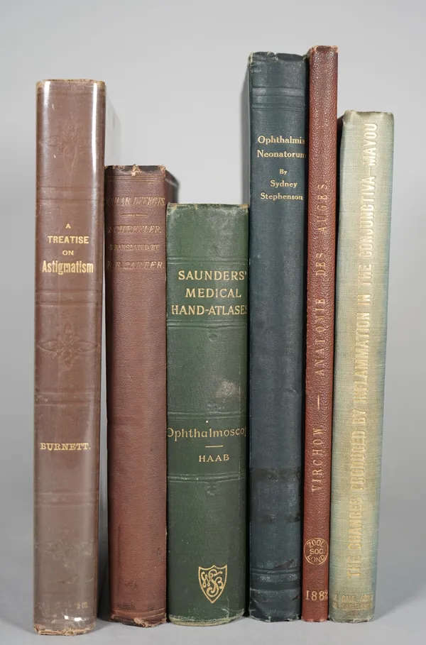 MEDICINE, ophthalmology - Hermann SCHEFFLER (1820-1903).  The Theory of Ocular Defects and of Spectacles ... translated by Robert Brudenell Carter. Lo