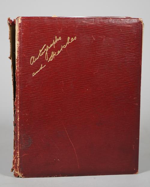 ALBUM, containing many autograph letters, clipped signatures, documents, etc., 4to (222 x 175mm), including: a large bifolium, signed by Queen Victori