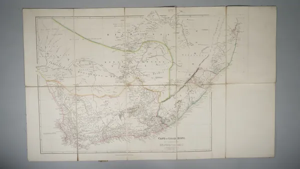 ARROWSMITH, John (1790-1873).  Cape of Good Hope. London: J. Arrowsmith, 15th February 1842. Large folding engraved map on 10 sections, mounted on lin