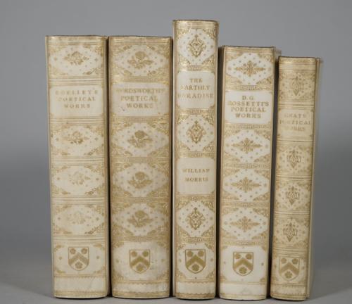 BINDINGS - Dante Gabriel ROSSETTI (1828-82).  The Poetical Works. London: Ellis, 1910. 8vo (182 x 120mm). Half title, etched frontispiece portrait of