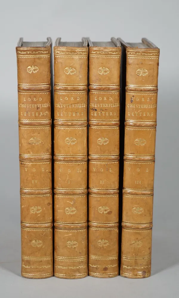 CHESTERFIELD, Philip Dormer Stanhope, 4th Earl of (1694-1773).  Letters ... to his Son ... Together with Several Other Pieces on Various Subjects ...