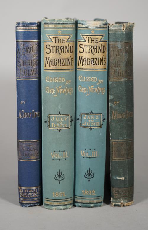 CONAN DOYLE, Arthur (1859-1930).  The Memoirs of Sherlock Holmes. London: George Newnes, Limited, 1894 [but December 1893]. Large 8vo (235 x 165mm). H
