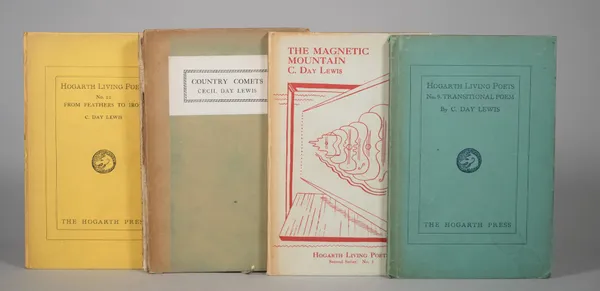 DAY LEWIS, Cecil (1904-72).  Country Comets. London: Martin Hopkinson, 1928. 8vo. Half title. Original green paper-backed boards, printed label on upp