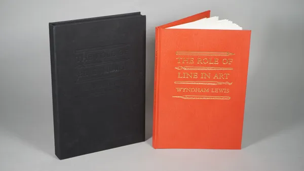 LEWIS, Wyndham (1882-1957).  The Role of Line in Art. With Six Drawings to Illustrate the Argument. Edited with an Introduction by Paul W. Nash. Witne