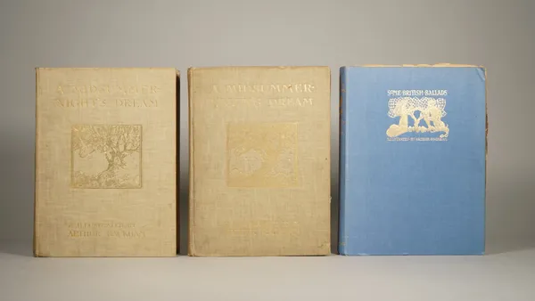 RACKHAM, Arthur (1867-1939, illustrator) & William SHAKESPEARE (1564-1616).  A Midsummer-Night's Dream. London: William Heinemann, 1908. 4to (250 x 18