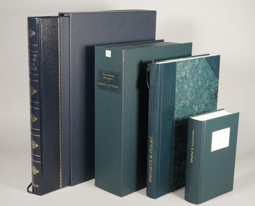 SHAKESPEARE, William (1564-1616).  Sonnets & Poems, edited by Colin Burrow. London: The Folio Society, 1919. 2 volumes, 4to (350 x 250mm). Half title,