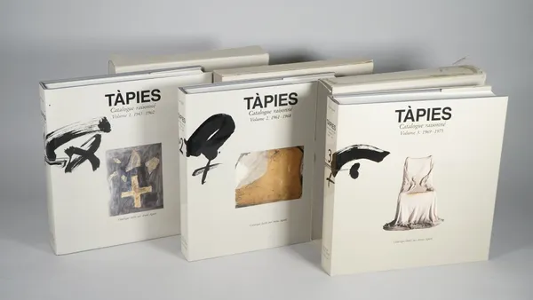 TAPIES, Antoni (1923-2012) - Anna AGUSTI (1954-2015) & others.  Tàpies. Catalogue raisonné. 1943 [-75]. Paris: Fundació Antoni Tàpies & Editions Cercl