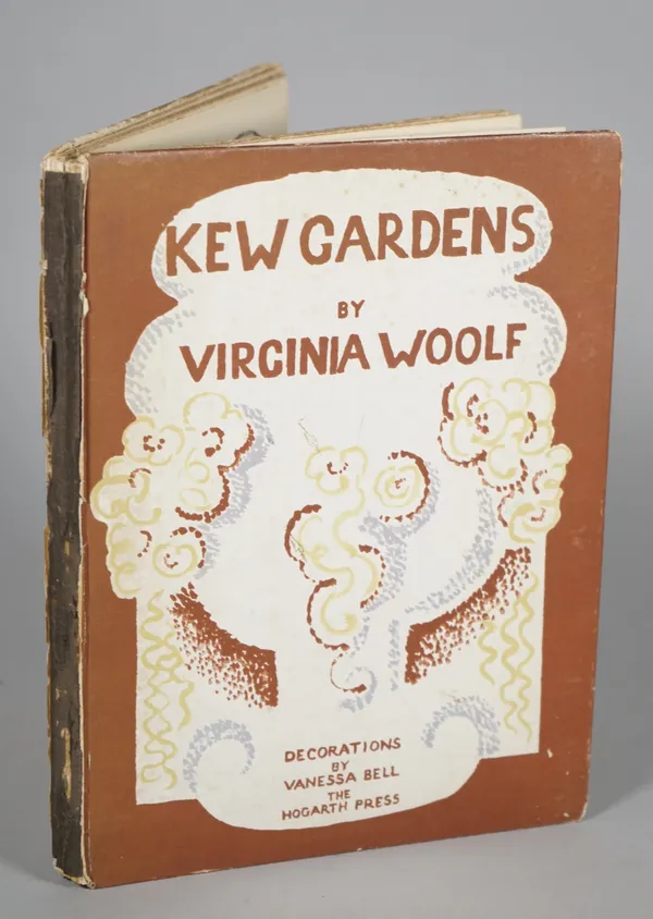 WOOLF, Virginia (1882-1941).  Kew Gardens. [London:] The Hogarth Press, 1927. 4to (256 x 190mm). Decorations by Vanessa Bell (some light mainly margin