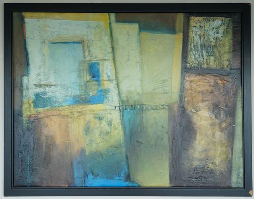 Patrizio, untitled, oil on canvas, signed lower right, 90cm x 129cm.