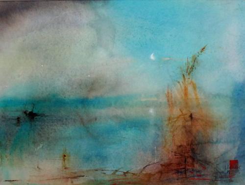 Leslie Charles Worth (1923-2009), A Cuckoo calls, watercolour, signed, 25cm x 34cm. DDS