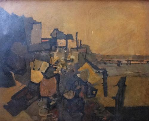 Attributed to Earl George Alexander Eugene Douglas Haig (1918-2009),  Coastal scene, oil on canvas, bears a signature and date 1959, 70.5cm x 90.5cm.