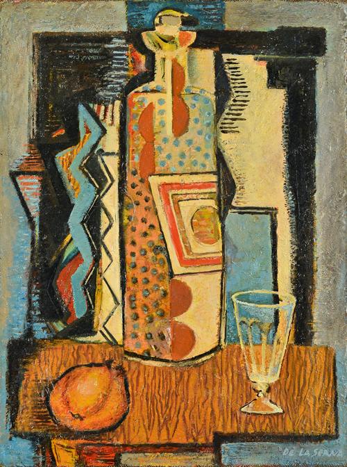 Attributed to Ismael de la Serna (1897-1968), Still life, oil on canvas, bears a signature, 30.5cm x 23cm. Illustrated