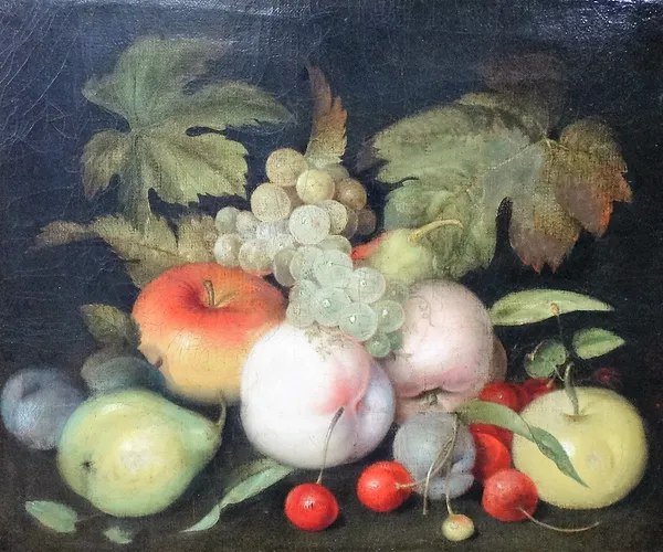 Dutch School (early 19th century), Still life of fruit, oil on canvas, 30.5cm x 36.5cm.